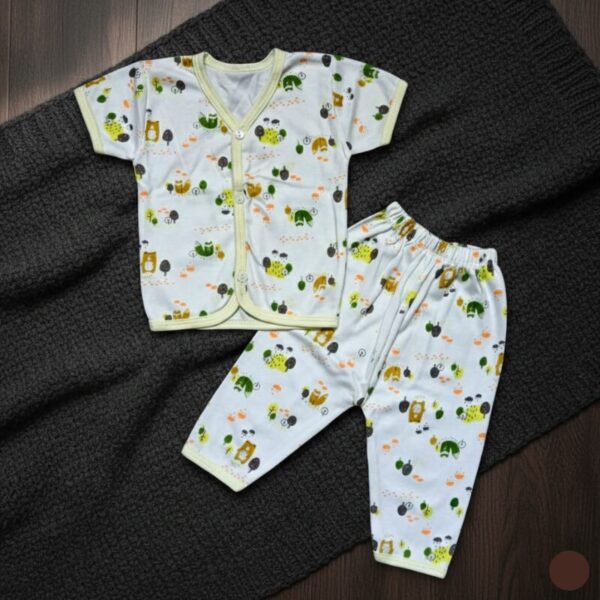 Baby Sleep Suit With Unisex Prints For New Born D3