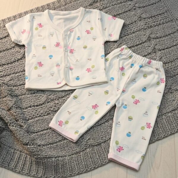 Baby Sleep Suit With Unisex Prints For New Born D10