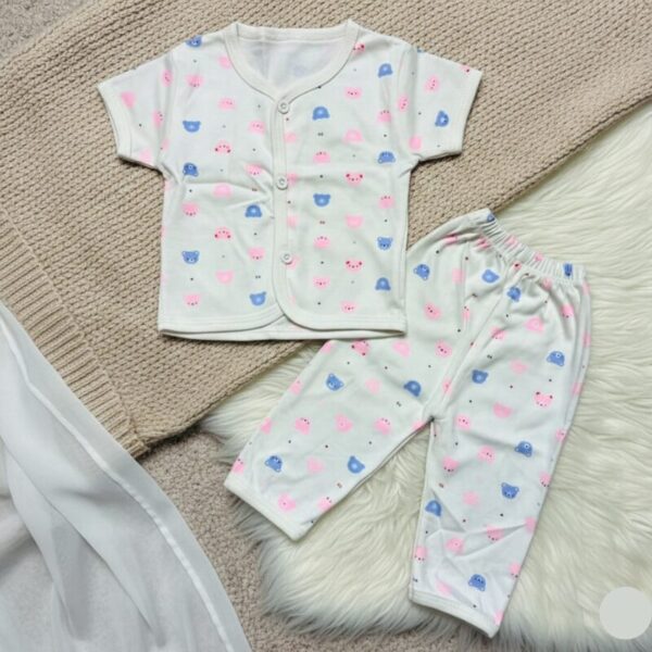 Baby Sleep Suit With Unisex Prints For New Born D8